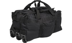 Leisure Backpacks and Bags MIL-TEC: BLACK COMBAT DUFFLE BAG WITH WHEEL