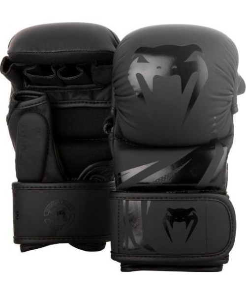 MMA pirštinės Venum: Sparingo pirštinės Venum Challenger 3.0 - Black/Black