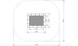 In-ground trampolines : Trampoline Inter-Play Orta 175 x 225 WP