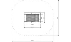 In-ground trampolines : Trampoline Inter-Play Orta 150 x 225 WP