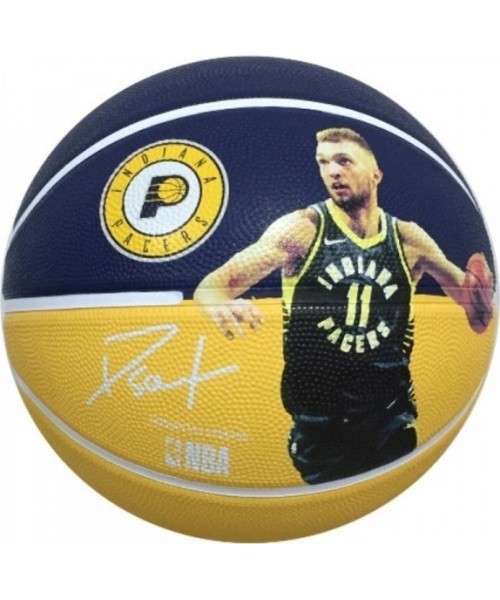 Tinklinio kamuoliai Spalding: Krepšinio kamuolys Spalding NBA Domantas Sabonis - 7 dydis