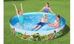 Viršžeminiai baseinai Bestway: Baseinas "Fill N Fun" Baseinas "Dinozaurai" 8FT BESTWAY