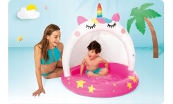 Children's Pools Intex: Vaikų baseinas su stogeliu "Vienaragis" INTEX 58438