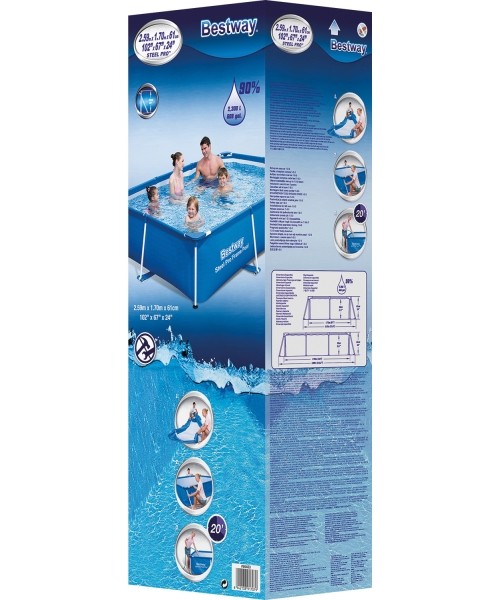 Above Ground Pools Bestway: Baseinas Bestway Steel Pro, 259x170x55cm