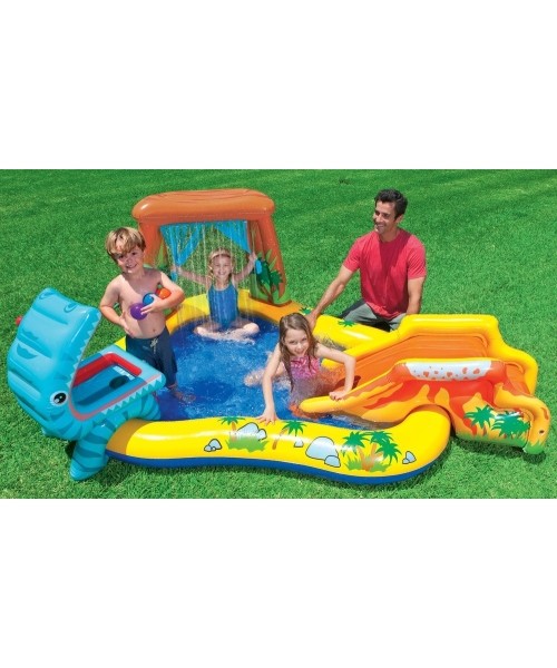 Children's Pools Intex: Vandens žaidimų aikštelė-baseinas Intex 57444, su čiuožykla