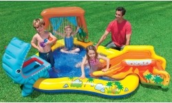 Children's Pools Intex: Vandens žaidimų aikštelė-baseinas Intex 57444, su čiuožykla