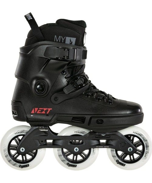 Reguliuojamo dydžio riedučiai Powerslide: Riedučiai Powerslide Next Core Black 100 Trinity