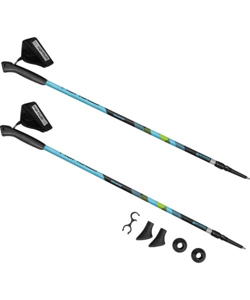 Nordic Walking Poles Spokey: Šiaurės šalių nardymo lazdos juodai mėlynos Spokey MEADOW II