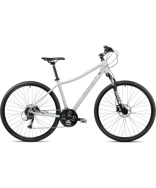 Dviračiai jaunimui ir suaugusiems Romet: Dviratis Romet Orkan 4 D Lite 28" 2023 grey-turquoise