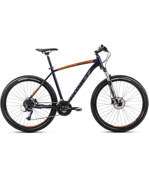 Dviračiai jaunimui ir suaugusiems Romet: Dviratis Romet Rambler R7.3 2024 dark blue-orange