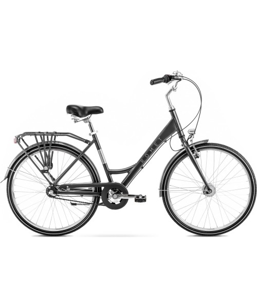 City Bikes Romet: Dviratis Romet Sonata Classic 26" 2024 graphite