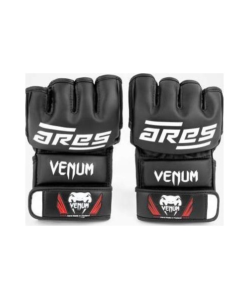 MMA Gloves Venum: "Venum x Ares" MMA pirštinės - juodos