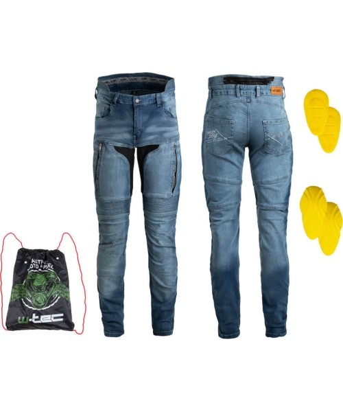 Vyriški motociklininko džinsai W-TEC: Men’s Motorcycle Jeans W-TEC Grandus EVO