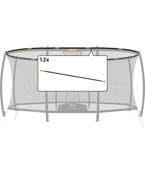 Trampoline Safety Nets BERG: Vamzdelių rinkinys BERG 470 (.01 Version) for Grand Safety tinklui Deluxe