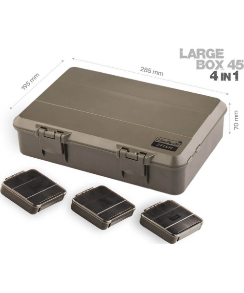 Dėklai ir dėžutės ZFish: "ZFISH" meškerių dėžė "Z-Box PRO 45" (4in1)