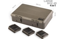 Dėklai ir dėžutės ZFish: "ZFISH" meškerių dėžė "Z-Box PRO 45" (4in1)