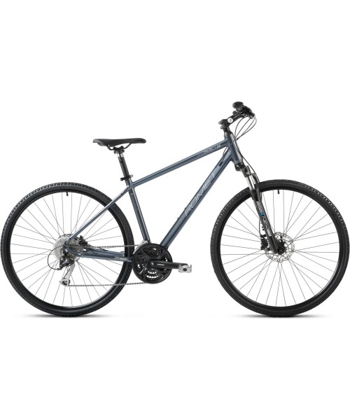 City Bikes Romet: Dviratis Romet Orkan 4 M 2024 graphite-silver-champane