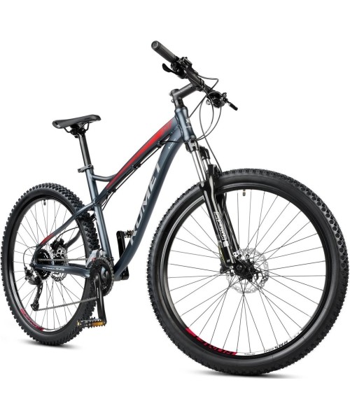 Dviračiai jaunimui ir suaugusiems Romet: Dviratis Romet Rambler FIT 27.5" 2023 black-red