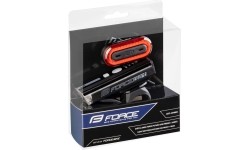 Gloves & Helmets & Accessories : Dviračio žibintų komplektas Force Futuro, kraunamas USB, juodas