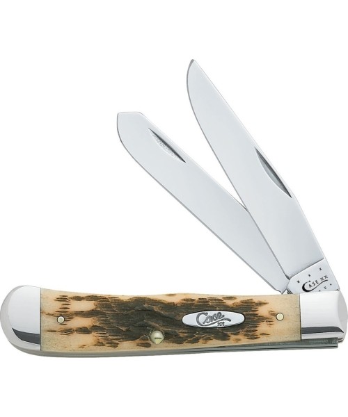 Multifunction Tools and Knives W.R. Case & Sons Cutlery Co.: Pocket Knife Case CV Amber Bone Trapper