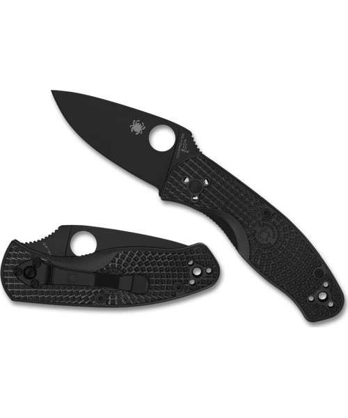 Hunting and Survival Knives Spyderco, Inc.: Knife Spyderco C136PBBK Persistence Lightweight, Black