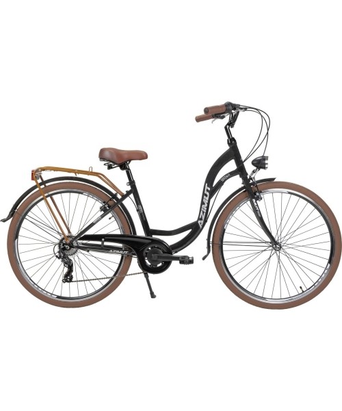 City Bikes : Dviratis AZIMUT Vintage TX-7 28" 2023 black-cream matt