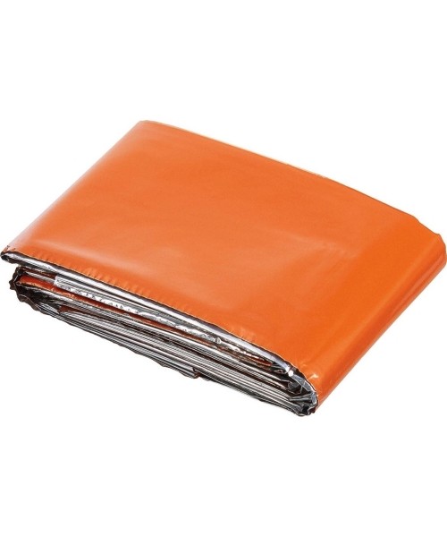 Survival Tools and Kits MFH: Emergency Blanket MFH, Silver and Orange Coated