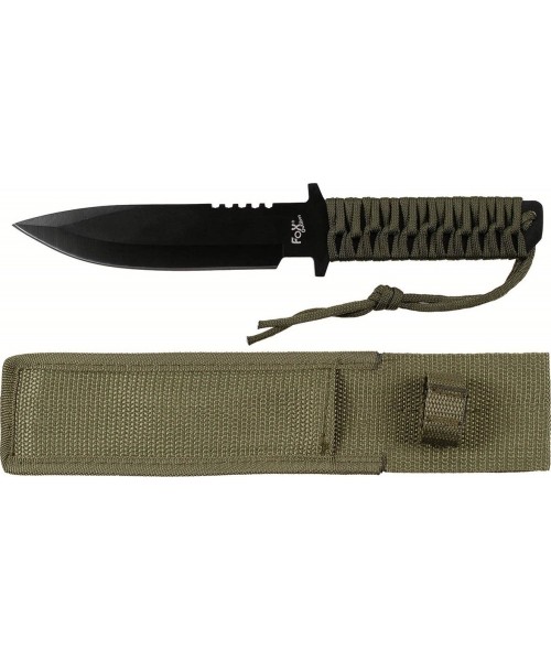 Hunting and Survival Knives FoxOutdoor: Peilis FoxOutdoor, žalias, fiksuota geležtė