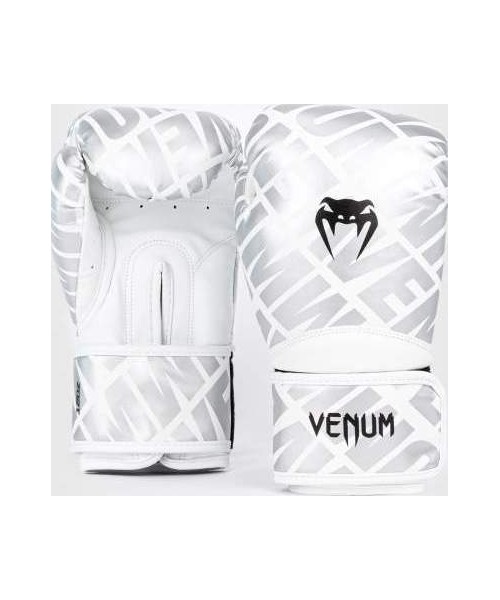 Boxing Gloves Venum: Venum Contender 1.5 XT bokso pirštinės baltos/ sidabrinės