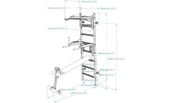 Wall Bars BenchK: BenchK 233B gimnastikos kopėčios