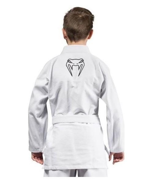 Jiu Jitsu Kimono Venum: Venum Contender Kids BJJ Gi (Free white belt included) - White