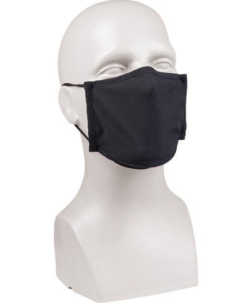 Stovyklavimo aksesuarai MIL-TEC: BLACK MOUTH/NOSE COVER PES/EL SQUARE-SHAPE