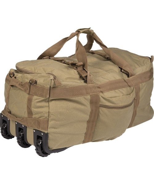 Laisvalaikio kuprinės ir krepšiai MIL-TEC: COYOTE COMBAT DUFFLE BAG WITH WHEEL