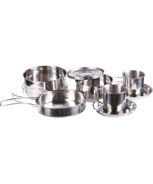 Indai MIL-TEC: COOK SET STAINLESS STEEL 8-PCS.