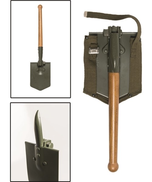 Kastuvai MIL-TEC: GERMAN FOLDING SHOVEL WITH POUCH