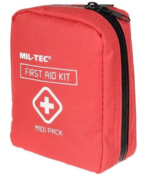 Camping Accessories MIL-TEC: RAUDONA PIRMOSIOS PAGALBOS MIDI PAKUOTĖ