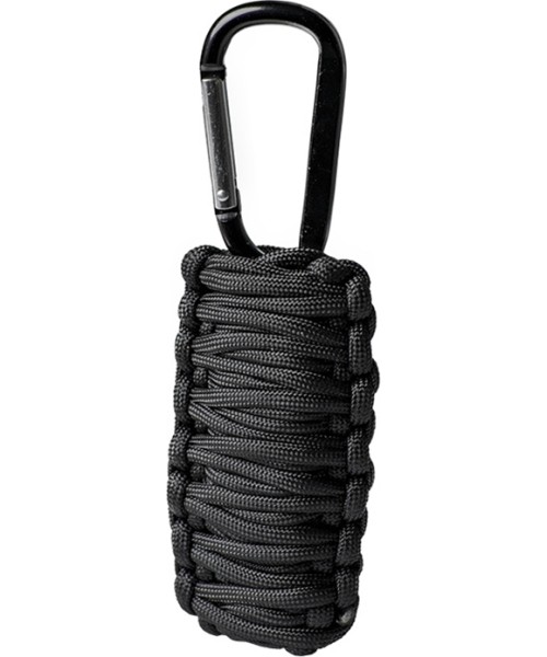 Survival Tools and Kits MIL-TEC: BLACK PARACORD SURVIVAL KIT SMALL