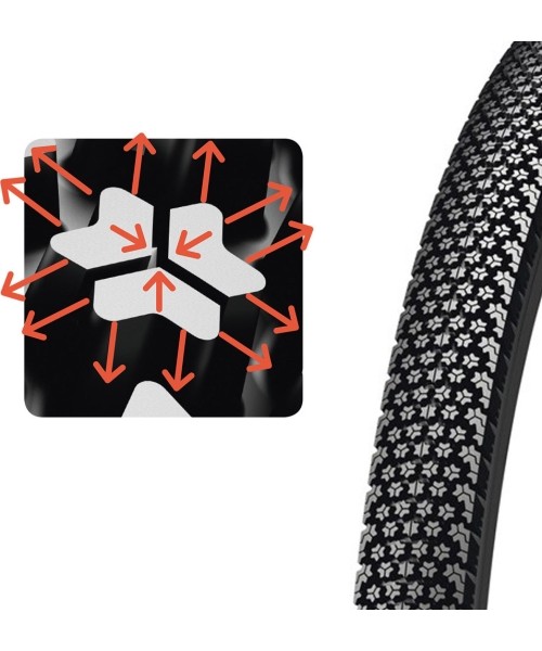 Gloves & Helmets & Accessories : Dviračio padanga Michelin Stargrip, 700x35C (37-622), sulankstoma