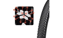 Gloves & Helmets & Accessories : Dviračio padanga Michelin Stargrip, 700x35C (37-622), sulankstoma