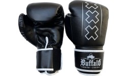 Bokso pirštinės Buffalo: "Buffalo Outrage" bokso pirštinės juodai baltos 16oz