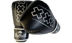 Bokso pirštinės Buffalo: "Buffalo Outrage" bokso pirštinės juodai baltos 16oz