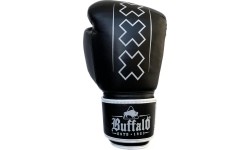 Bokso pirštinės Buffalo: "Buffalo Outrage" bokso pirštinės juodai baltos 16oz
