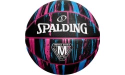 Krepšinio kamuoliai Spalding: SPALDING MARBLE SERIES™ BLACK / PINK / BLUE (size 6)
