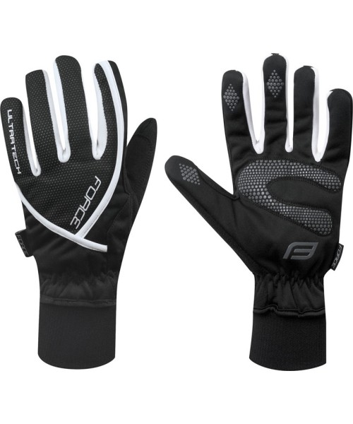 Gloves & Helmets & Accessories : Pirštinės FORCE Ultra Tech žieminės (juoda/balta) XXL