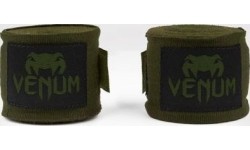 Boxing Wraps & Gel Undergloves Venum: Bintai boksui Venum Kontact, 4,5 m - Khaki/Black