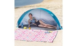 Tents Nils Camp: Išskleidžiama paplūdimio palapinė Nils Camp NC3174, pilka/turkio