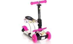 Vaikiški paspirtukai : Paspirtukas Lorelli Smart Pink Butterfly