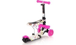Vaikiški paspirtukai : Paspirtukas Lorelli Smart Pink Butterfly