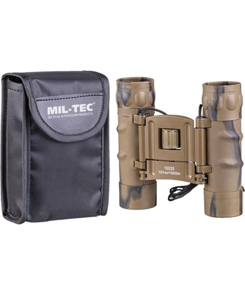 Camping Accessories MIL-TEC: DESERT GEN.II COLLAPSIBLE BINOCULAR 10X25