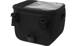 Aksesuarai bei priedai dviračiams : Dviračio krepšys ant vairo Force Cube, 4.5l, juodas